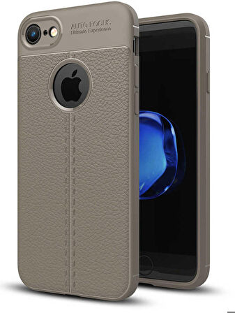 Apple iPhone 6 Plus Uyumlu Kılıf Niss Silikon Kapak Gri