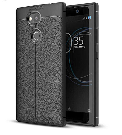 Sony Xperia XA2 Uyumlu Kılıf Niss Silikon Kapak Siyah
