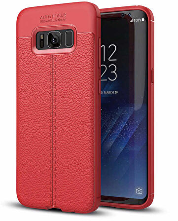 Samsung Galaxy S8 Uyumlu Kılıf Niss Silikon Kapak Kırmızı