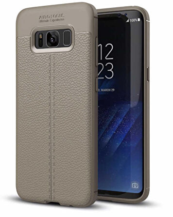 Samsung Galaxy S8 Uyumlu Kılıf Niss Silikon Kapak Gri