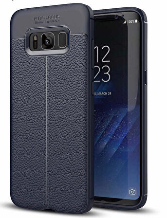 Samsung Galaxy S8 Uyumlu Kılıf Niss Silikon Kapak Lacivert