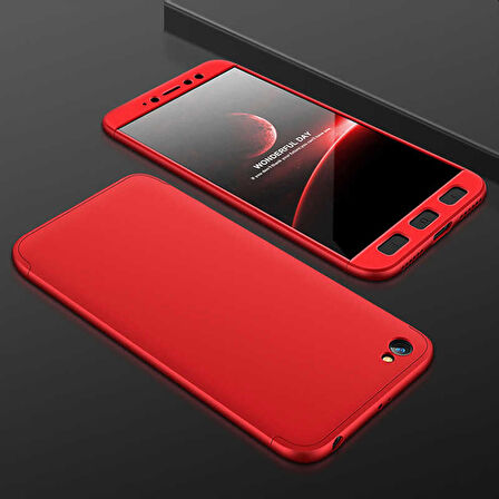 Xiaomi Redmi Y1 Lite Uyumlu Kılıf Ays Kapak Kırmızı