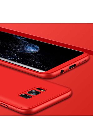 Samsung Galaxy S8 Uyumlu Kılıf Ays Kapak Kırmızı