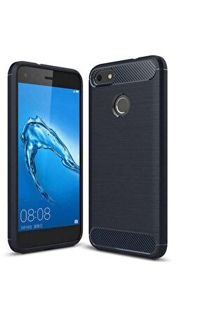 Huawei P9 Lite Mini Uyumlu Kılıf Room Silikon Kapak Lacivert