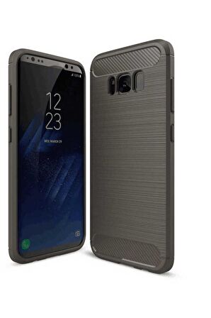 Samsung Galaxy S8 Plus Uyumlu Kılıf Room Silikon Kapak Gri