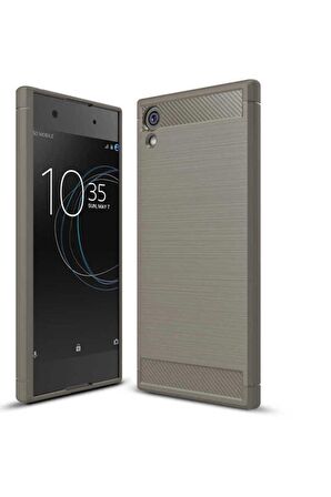 Sony Xperia XA1 Uyumlu Kılıf Room Silikon Kapak Gri