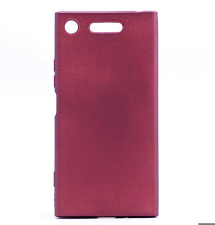 Sony Xperia XZ1 Uyumlu Kılıf Premier Silikon Kapak Mürdüm