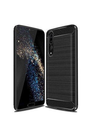 Huawei P20 Pro Uyumlu Kılıf Room Silikon Kapak Siyah