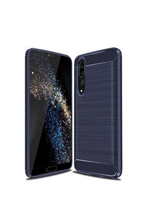 Huawei P20 Pro Uyumlu Kılıf Room Silikon Kapak Lacivert