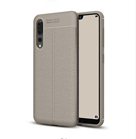 Huawei P20 Pro Uyumlu Kılıf Niss Silikon Kapak Gri