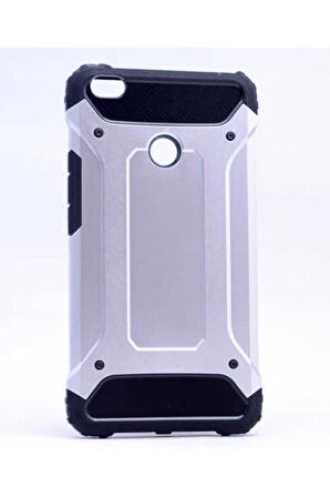 Huawei P9 Lite 2017 Uyumlu Kılıf Crash Silikon Kapak Gri