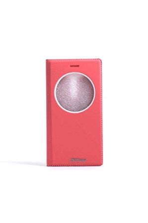 Asus Zenfone 2 Laser ZE500KL Uyumlu Kılıf Dolce Kapaklı Kılıf Pembe Açık