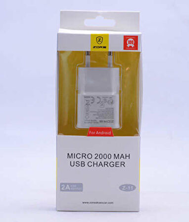 Gold Micro 2000 Mah Usb Şarj Kafa Z-11