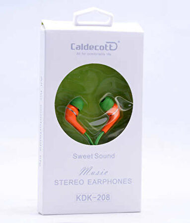 Caldecott KDK-208 Mp3 Stereo Kulaklık Turuncu