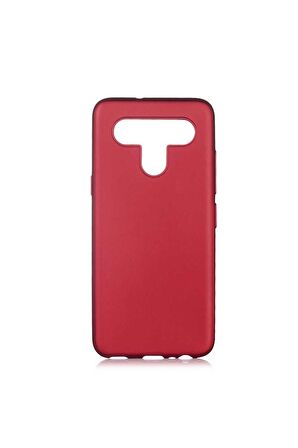 LG K41S Uyumlu Kılıf Premier Silikon Kapak Mürdüm
