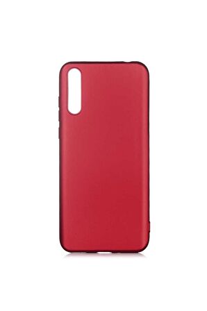 Huawei P Smart S (Y8P) Uyumlu Kılıf Premier Silikon Kapak Mürdüm