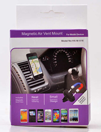 Magnetic Air Vent Mount X16 Petek Araç Telefon Tutucu Universal