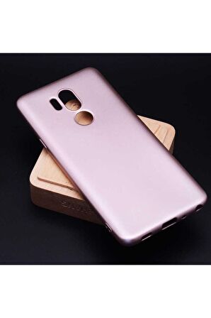 LG G7 Uyumlu Kılıf Premier Silikon Kapak Rose Gold