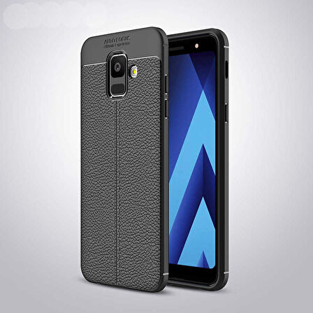 Samsung Galaxy A6 2018 Uyumlu Kılıf Niss Silikon Kapak Siyah