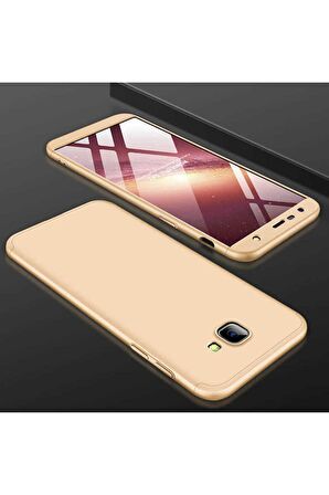 Samsung Galaxy J4 Plus Uyumlu Kılıf Ays Kapak Gold