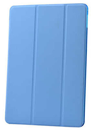 Apple iPad 6 Air 2 Uyumlu Tablet Kılıfı Smart Cover Standlı Akıllı Kılıf Mavi