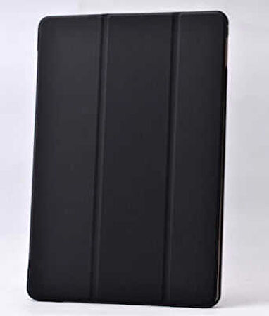 Apple iPad 9.7 2017 (5.Nesil) Uyumlu Tablet Kılıf Smart Cover Standlı Akıllı Kılıf Siyah