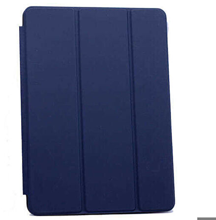 Apple iPad 2 3 4 Uyumlu Tablet Kılıfı Orjinal Standlı Katlanabilir Kılıf Lacivert