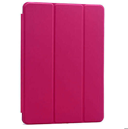 Apple iPad Mini 2-3 Uyumlu Tablet Kılıfı Orjinal Standlı Katlanabilir Kılıf Pembe