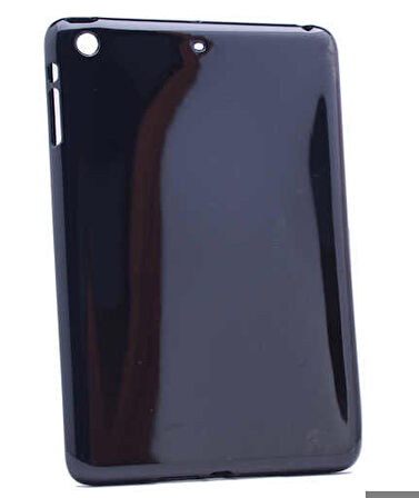 Apple iPad Mini 2-3 Uyumlu Tablet Kılıfı Şeffaf Süper Silikon Kapak Siyah