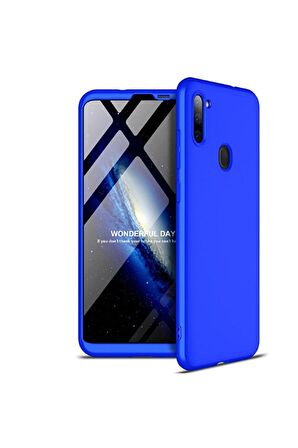 Samsung Galaxy A11 Uyumlu Kılıf Ays Kapak Mavi