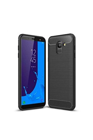 Samsung Galaxy J6 Uyumlu Kılıf Room Silikon Kapak Siyah