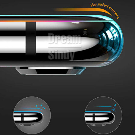 Samsung Galaxy A8 2018 Uyumlu Kenarları Kırılmaya Dayanıklı Cam Ekran Koruyucu