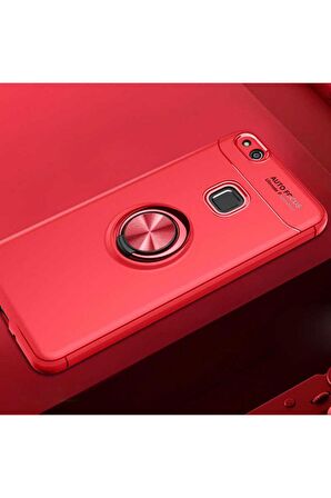 Huawei P10 Lite Uyumlu Kılıf Ravel Silikon Kapak Kırmızı