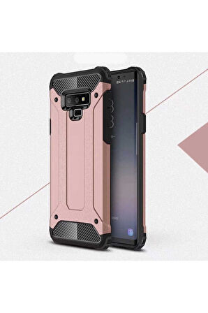 Samsung Galaxy Note 9 Uyumlu Kılıf Crash Silikon Kapak Rose Gold
