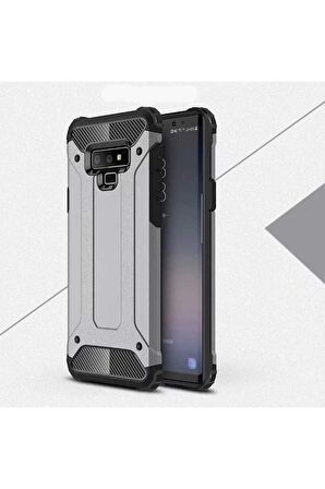Samsung Galaxy Note 9 Uyumlu Kılıf Crash Silikon Kapak Gri