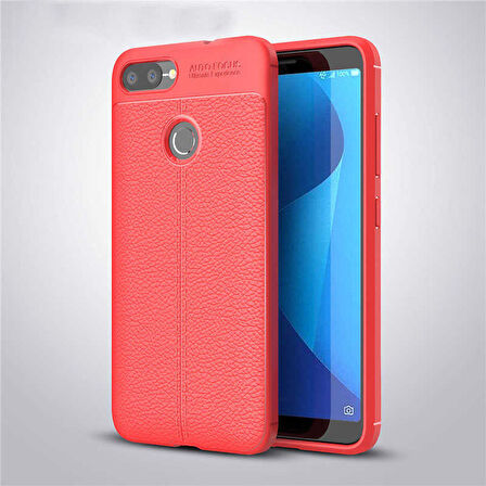 Asus Zenfone Max Plus (M1) ZB570TL Uyumlu Kılıf Niss Silikon Kapak Kırmızı