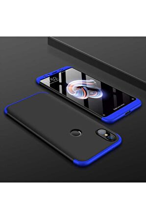Xiaomi Mi 6X Uyumlu Kılıf Ays Kapak Siyah-Mavi