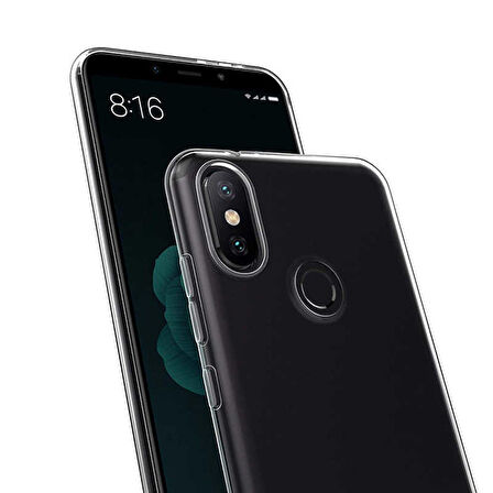 Xiaomi Mi A2 Lite Uyumlu Kılıf Süper Silikon Kapak