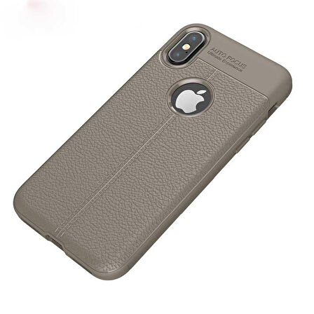 Apple iPhone XS Max Uyumlu Kılıf Niss Silikon Kapak Gri