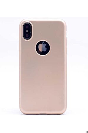 Apple iPhone XS Max Uyumlu Kılıf Premier Silikon Kapak Rose Gold