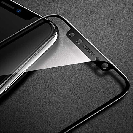 Apple iPhone XS Max Uyumlu 3D Latte Cam Ekran Koruyucu