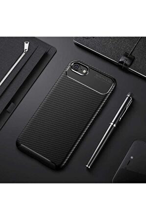 Apple iPhone 8 Uyumlu Kılıf Negro Silikon Kapak Siyah