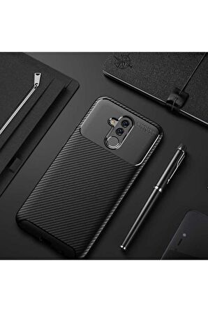 Huawei Mate 20 Lite Uyumlu Kılıf Negro Silikon Kapak Siyah