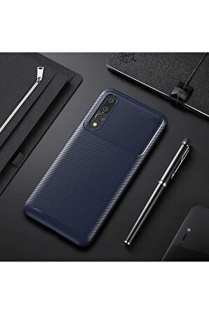 Huawei P20 Pro Uyumlu Kılıf Negro Silikon Kapak Lacivert
