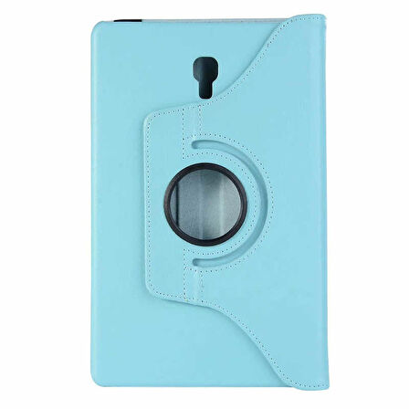 Samsung Galaxy Tab A T590 Uyumlu Tablet Kılıfı 360 Dönebilen Standlı Kılıf Mavi Açık