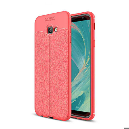 Samsung Galaxy J4 Plus Uyumlu Kılıf Niss Silikon Kapak Kırmızı