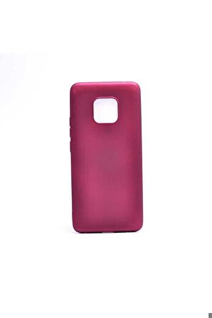 Huawei Mate 20 Pro Uyumlu Kılıf Premier Silikon Kapak Mürdüm