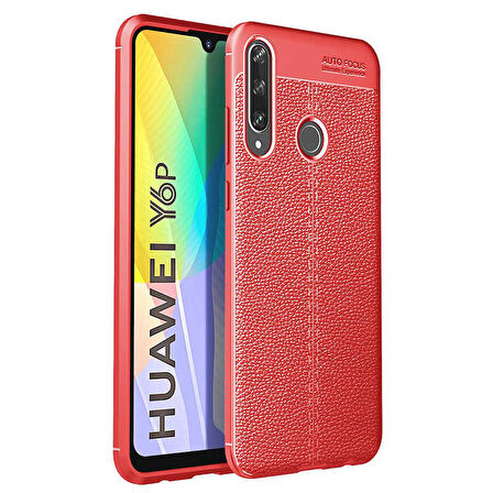 Huawei Y6P Uyumlu Kılıf Niss Silikon Kapak Kırmızı