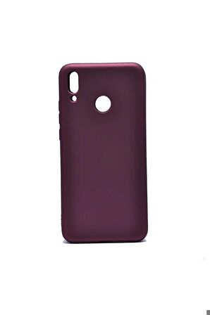 Huawei Y9 2019 Uyumlu Kılıf Premier Silikon Kapak Mürdüm