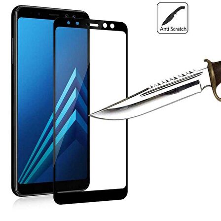 Samsung Galaxy J6 Plus Uyumlu Kenarları Kırılmaya Dayanıklı Cam Ekran Koruyucu